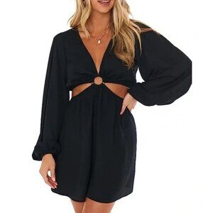 Show Me Your Mumu Go Out Cut Out Mini Dress - Size Med